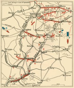The First Phase of the Great Retreat, 1914, c. 1920 by Unbekannt