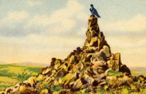The Fliegerdenkmal, monument on the Wasserkuppe, Hesse, Germany by Unbekannt