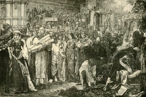 The Florentines Renouncing The Vanities by Order of Savonarola