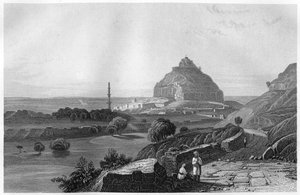 The Fortress of Dowlatabad in the Deccan Plateau, India, c1860 by Unbekannt