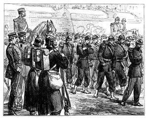 The French Troops Leaving Metz