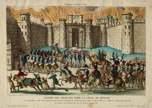 The French Entry into Moscow, 1812 by Unbekannt
