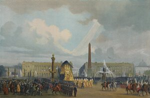 The Funeral Cortège of Napoleon in the Place De La Concorde, December 15, 1840 by Unbekannt