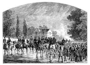 The Funeral of Sir Robert Peel, Staffordshire, 1850, c1888