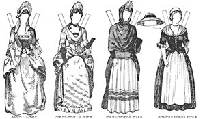 The Gallery of British Costume: Some of the Dresses Worn in Anne
