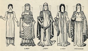 The Gallery of British Costume: The Dress People Wore in Norman Times, c1934 by Unbekannt