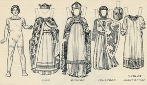 The Gallery of Historic Costume: The Dresses Worn in the Days of Richard I, c. 1934 by Unbekannt