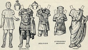 The Gallery of Historic Costume: What The Britons and Romans Used To Wear, c. 1934 by Unbekannt