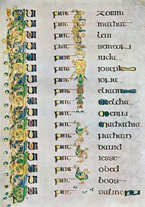The Genealogy of Christ, 800 AD, 20th century by Unbekannt