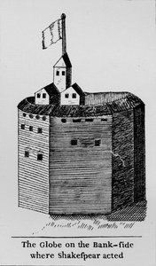 The Globe on the Bank-side where Shakespeare acted, c1600