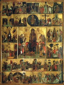 The Glorification of the Virgin, Akathist Hymn to the Most Holy Theotokos, 14th century