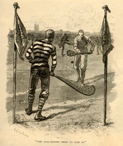 The Goal-Keeper Tries To Stop It, 1881