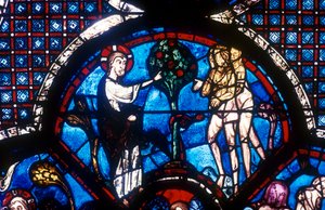The Good Samaritan Window, Chartres Cathedral, France by Unbekannt
