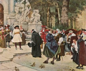 The Great Elector Receives Immigrants by Unbekannt