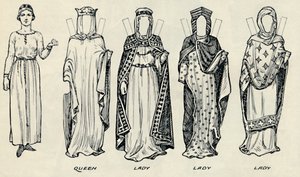 The Great Gallery of British Costume: Varied Dresses Worn in Norman Times (c. 1934) by Unbekannt