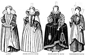 The Great Gallery of Costume: Varied Dresses Worn in the Days of Elizabeth by Unbekannt