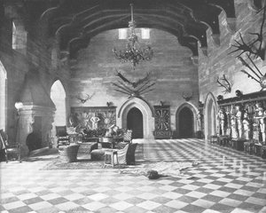 The Great Hall, Warwick Castle, Warwickshire, 1894