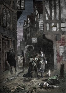 The Great Plague: scenes in the streets of London by Unbekannt