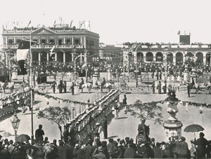 The Great Square on a Fete Day, Montevideo, Uruguay, 1895
