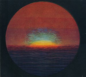 The Green Flash at Sunset, Rarest Prismatic Colour Refracted by the Atmosphere