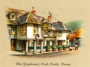 The Greyhound, Corfe Castle, Dorset by Unbekannt
