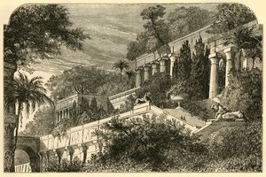 The Hanging Gardens of Ancient Babylon, 1890 by Unbekannt