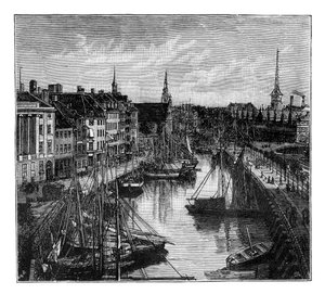 The Harbour, Copenhagen, Denmark by Unbekannt
