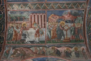 The Healing at Capernaum and other scenes from the Life of Christ by Unbekannt