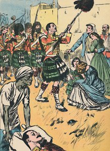 The Highlanders Entering Lucknow by Unbekannt