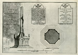 The Holwell Monument, c1820 by Unbekannt