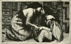 The Hongi, A Maori Greeting