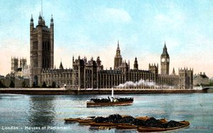 The Houses of Parliament, Westminster, London, early 20th century by Unbekannt