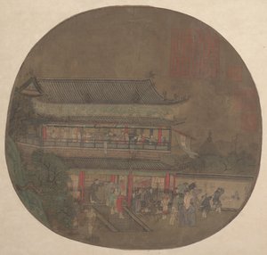 The Immortal Lü Dongbin Appearing over the Yueyang Pavilion, late 13th-early 14th century by Unbekannt