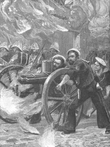 The Insurrection Under Arabi Pasha: The Bluejackets Clearing the Streets by Unbekannt