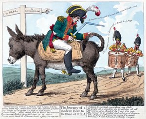 The Journey of a Modern Hero, to the Island of Elba, 1814 by Unbekannt