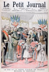 The King and Queen of Italy in France