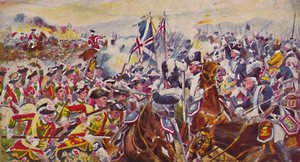 The Kings Own Yorkshire Light Infantry. The Battle in the Rosefields at Minden by Unbekannt