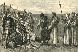 The Landing of St. Augustine in Kent, 597AD, 1890 by Unbekannt