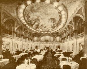 The Lavishly Decorated Main Dining Saloon of the Leviathan