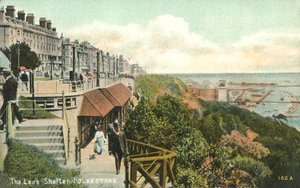 The Leas Shelter, Folkestone, 1900s by Unbekannt