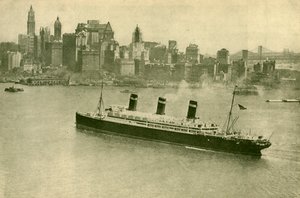 The Leviathan at New York by Unbekannt