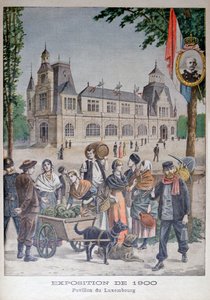 The Luxembourg pavilion at the Universal Exhibition of 1900, Paris by Unbekannt