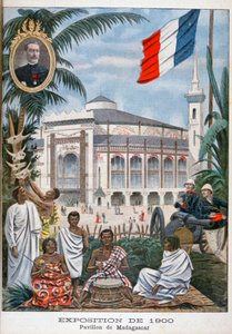 The Madagascan pavilion at the Universal Exhibition of 1900, Paris, 1900