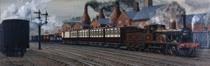 The Manchester Express near Stoke-on-Trent by Unbekannt