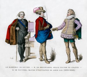 The Marshal of Souvre, M de Bellegarde and M de Pluvinel, 17th Century 1882-1884