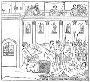 The Martyrdom of St Laurence by Unbekannt