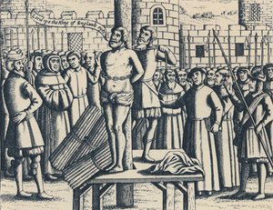 The Martyrdom of Master William Tindall in Flanders by Vilvord Castle by Unbekannt