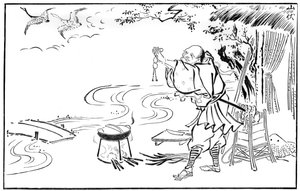 The Mendicant Priest and the Wild Geese by Unbekannt