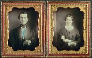 The Music Teacher and His Wife, c. 1850s by Unbekannt