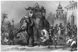 The Nana Sahib with his escort